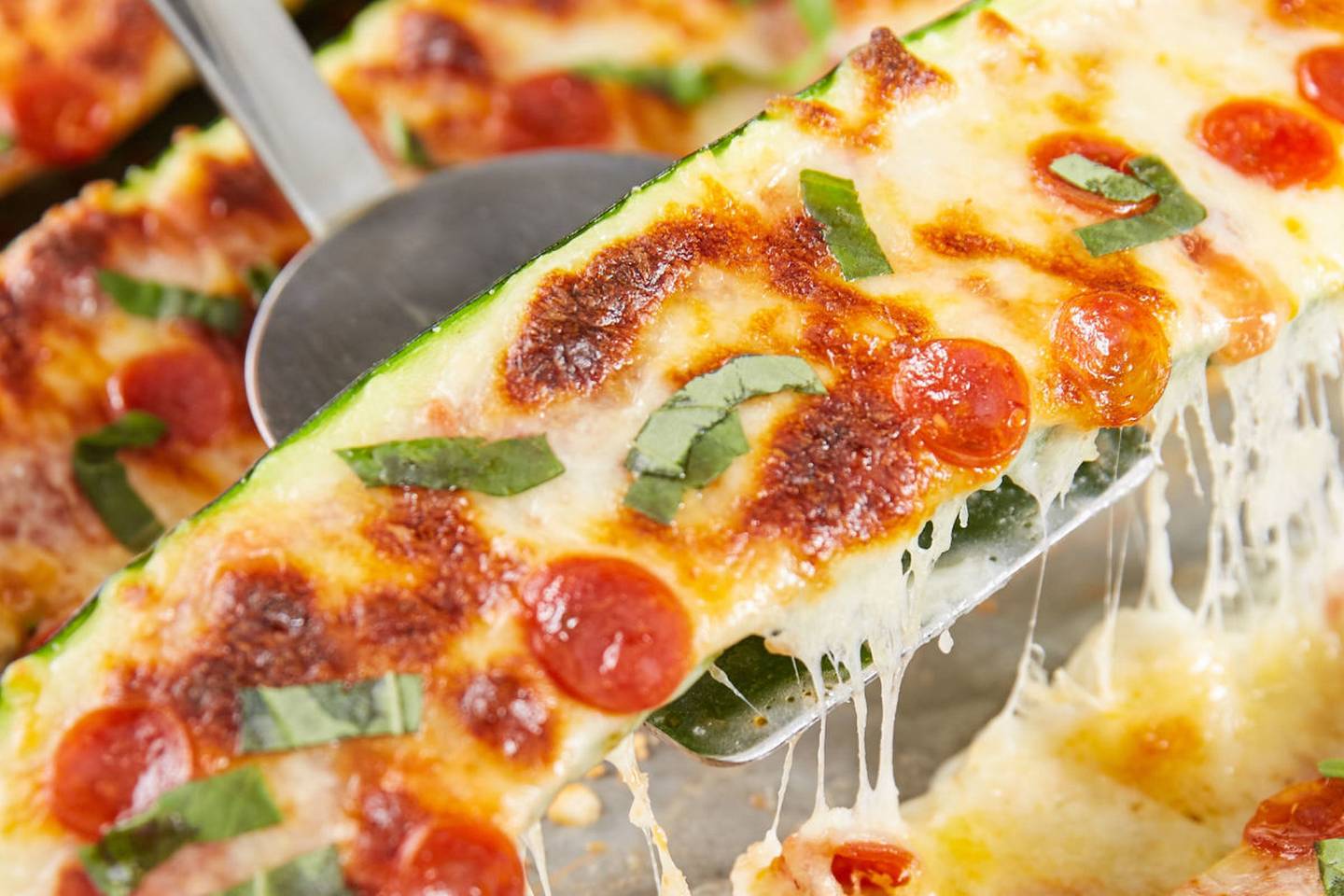 Zucchini Boat Pizza